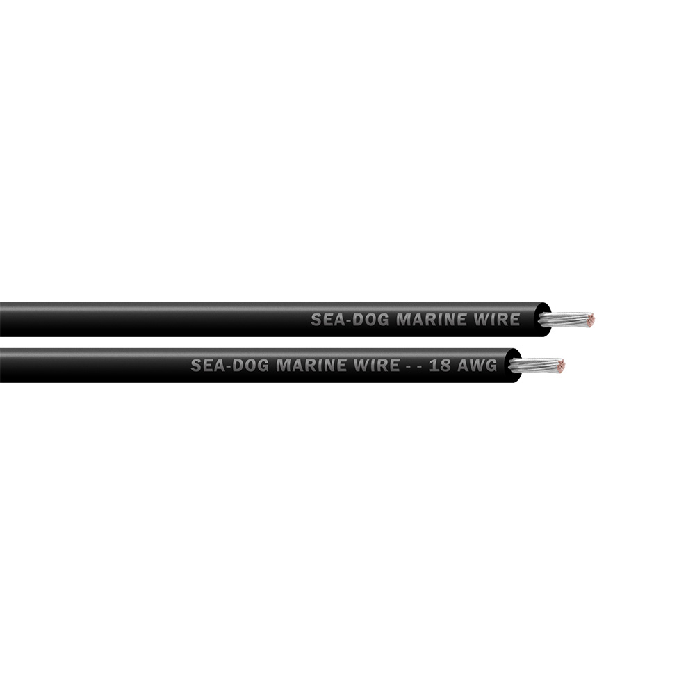 Image 1: Sea-Dog 18 AWG Black Primary Wire - 100'