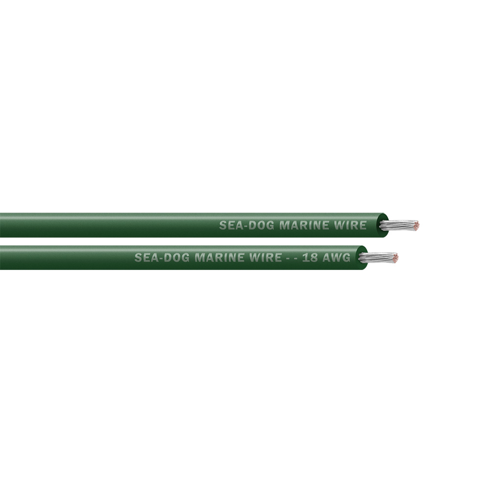 Image 1: Sea-Dog 18 AWG Green Primary Wire - 250'