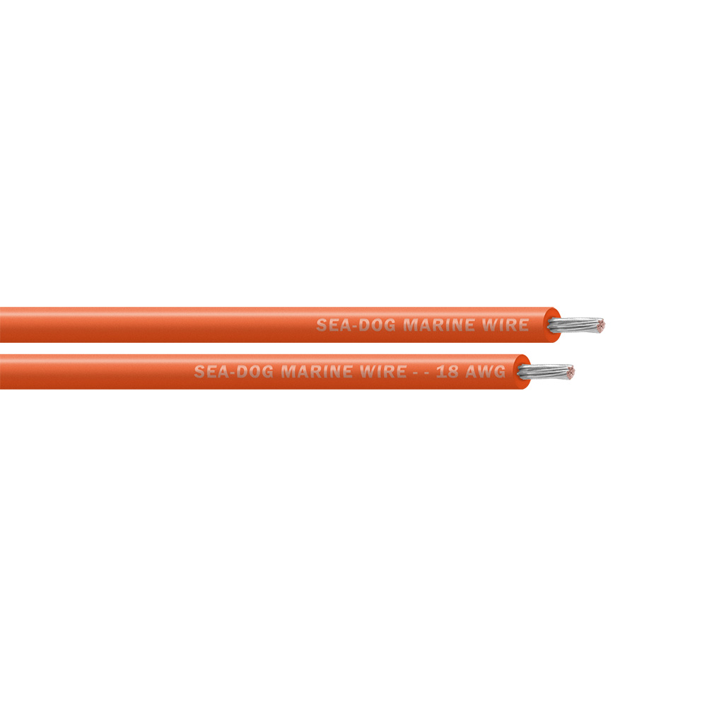 Image 1: Sea-Dog 18 AWG Orange Primary Wire - 25'