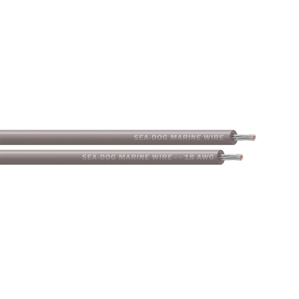 Image 1: Sea-Dog 18 AWG Grey Primary Wire - 100'