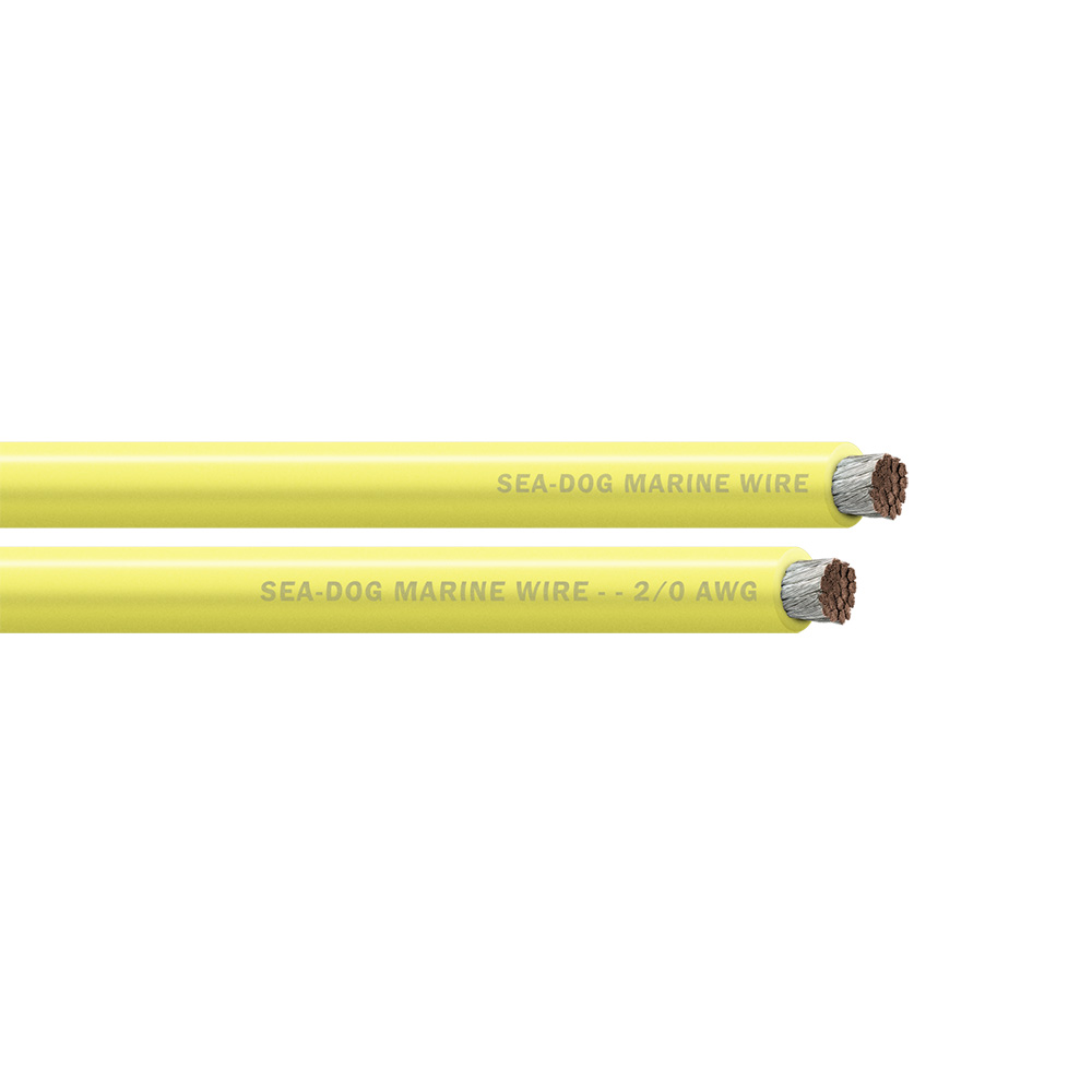 Image 1: Sea-Dog 2/0 AWG Yellow Battery Cable - 25'