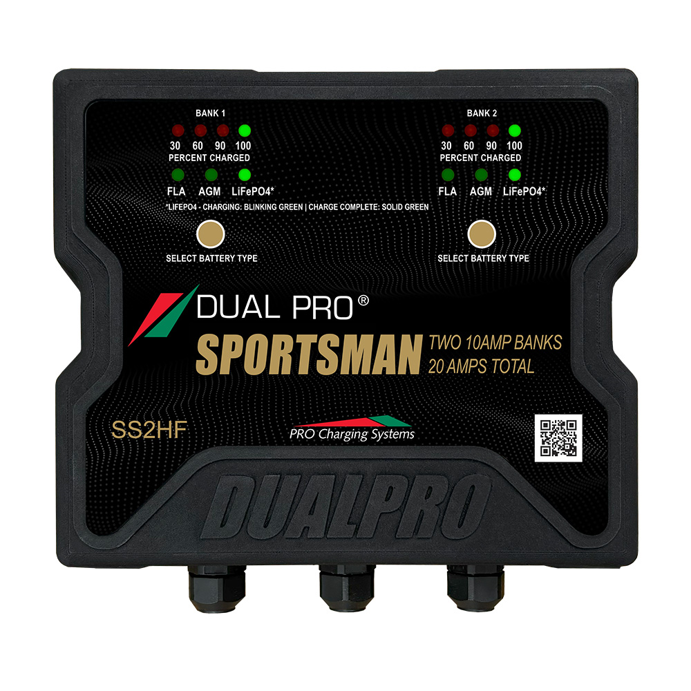 Image 1: Dual Pro Sportsman Series HF Battery Charter - 20 Amp - 2 Bank