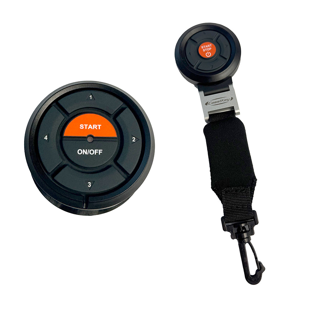 Image 1: CoastKey Premium Plus Twin Mercury Engine Keyless Ignition w/Keyless Stop/Start, Remote Stop/Start, Ecos Rem Trim/Tilt