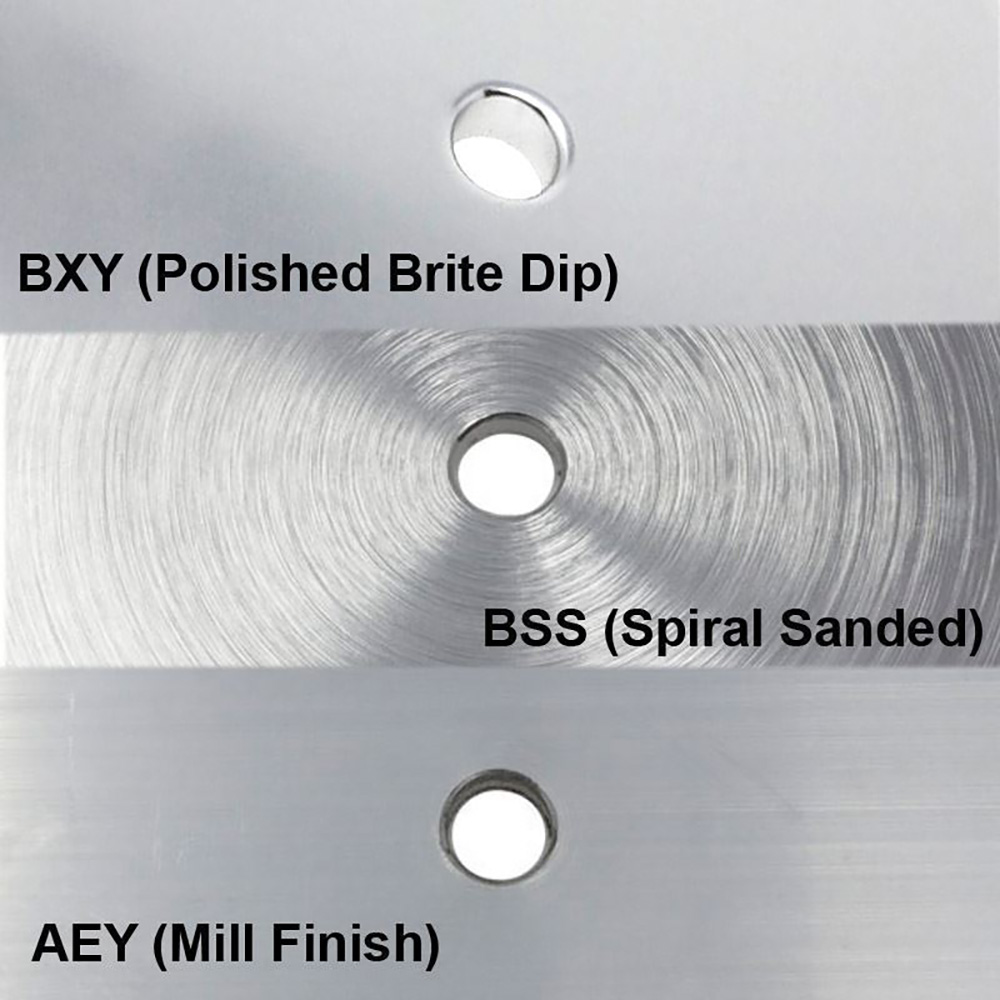 Image 2: TACO Round Pad 3-Hole Mill Finish - 4-1/2"