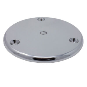 Image 1: TACO Round Pad 3-Hole Mill Finish - 4-1/2"