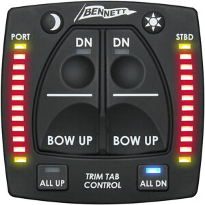Image 1: Bennett Marine Electric Dual-Station Helm Control