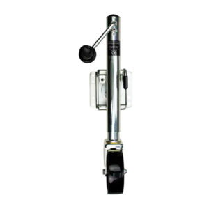 Image 1: Powerwinch Saltwater Series Jack - 1200lb, Bolt-On, Single Wheel, Zinc 500+ HR Salt Spray