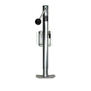 Image 1: Powerwinch Saltwater Series Jack - 2500lb, Bolt-On, Flat Plate, Zinc 500+ HR Salt Spray