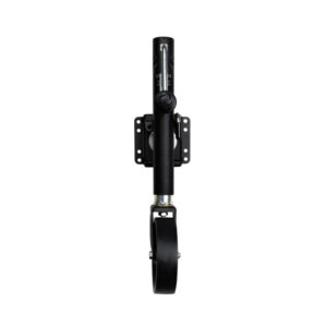 Image 1: Powerwinch Select Series Jack - 1500lb, Weld-On, Single Wheel, Carbon Black