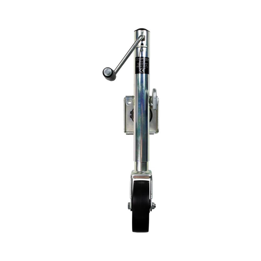 Image 1: Powerwinch Utility Series Jack - 1200lb, Weld-On, Single Wheel, Zinc