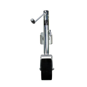 Image 1: Powerwinch Utility Series Jack - 1500lb, Weld-On, Single Wheel Wide, Zinc