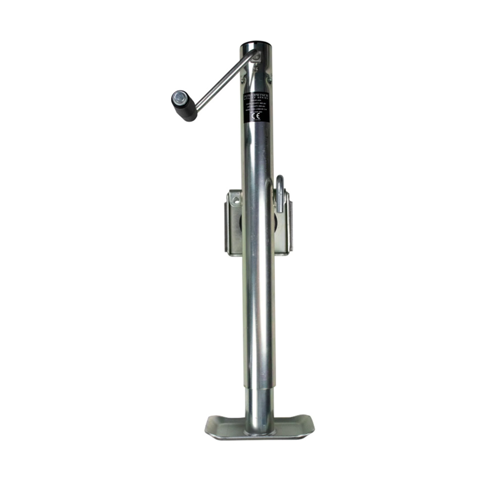 Image 1: Powerwinch Utility Series Jack - 2500lb, Bolt-On, Flat Plate, Zinc