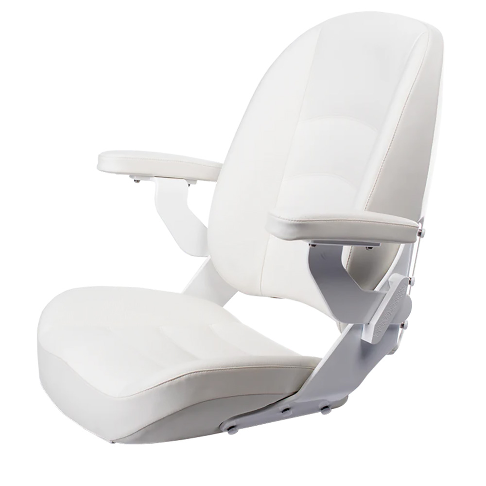 Image 1: Shockwave S5 Corbin Mid-Back Seat - Storm White