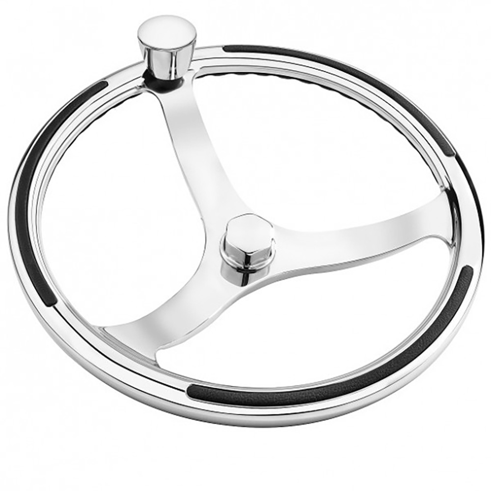 Image 1: Schmitt Primus 15.5&Prime; Stainless Steel Steering Wheel