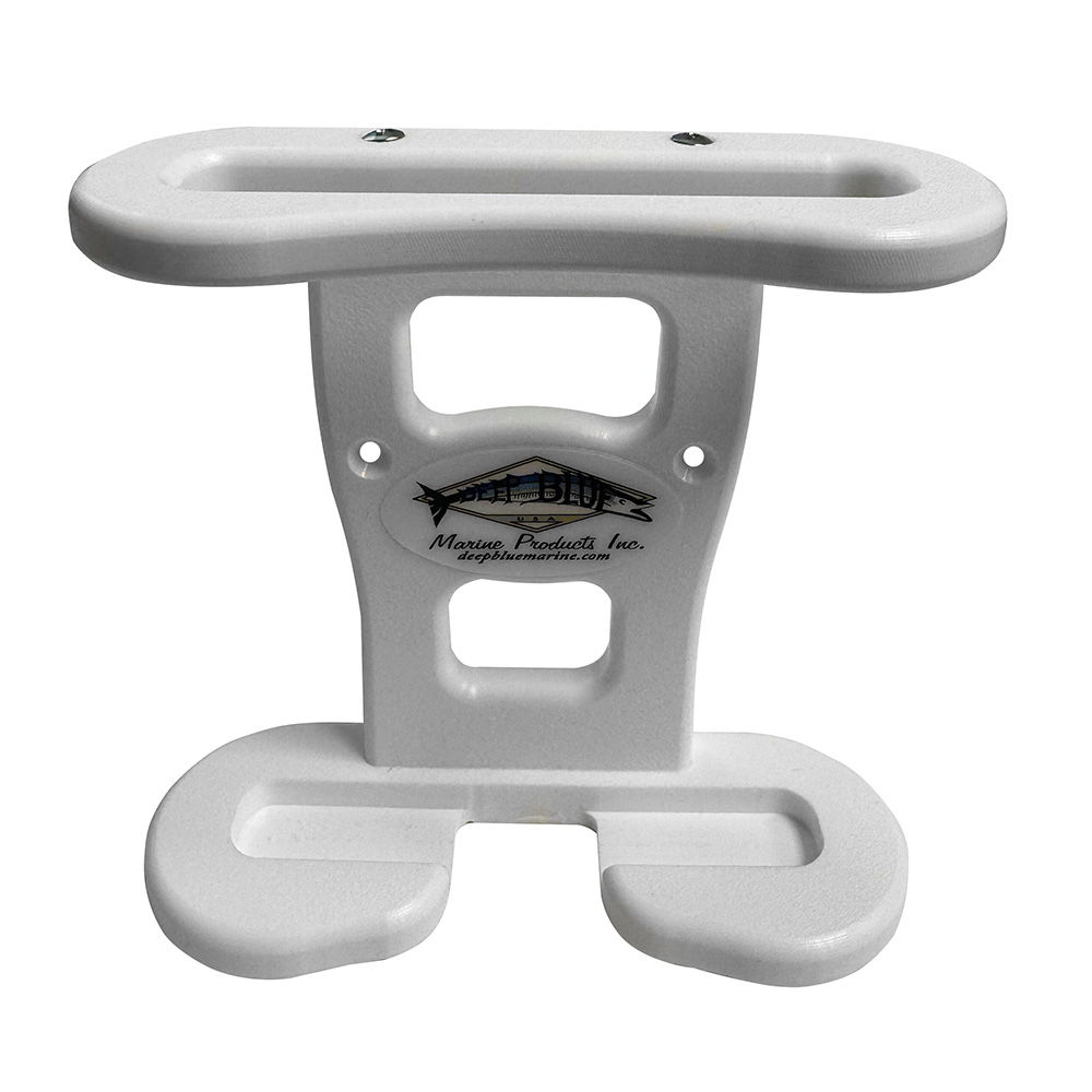 Image 1: Deep Blue Marine Suction Cup Cell Phone Holder - White