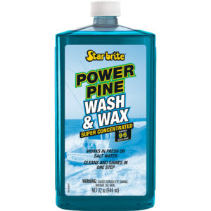 Image 1: Star brite Power Pine Boat Wash & Wax - Concentrated Marine Grade Formula - 32 oz