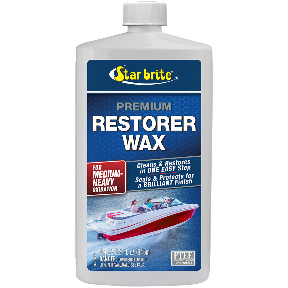 Image 1: Star Brite Premium Restorer Wax f/Medium to Heavy Oxidation - 32 oz