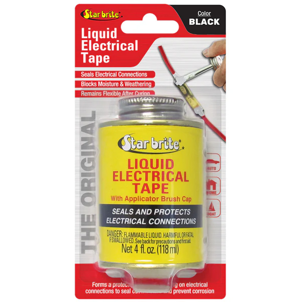 Image 1: Star brite Liquid Electrical Tape - Black - 4 oz