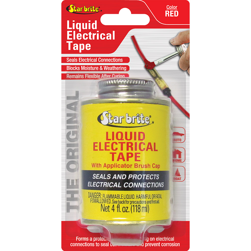 Image 1: Star brite Liquid Electrical Tape - Red - 4 oz