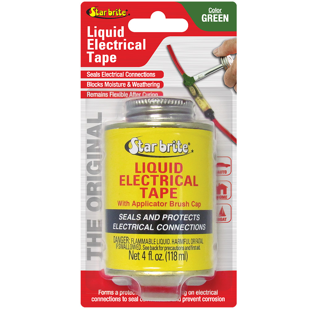 Image 1: Star brite Liquid Electrical Tape - Green - 4 oz