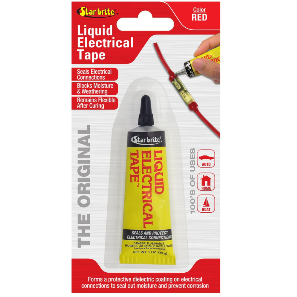 Image 1: Star brite Liquid Electrical Tape - Red - 1 oz