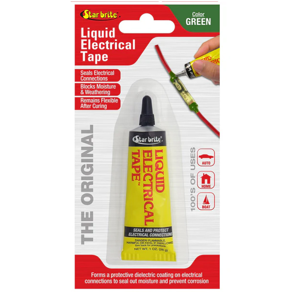 Image 1: Star brite Liquid Electrical Tape - Green - 1 oz