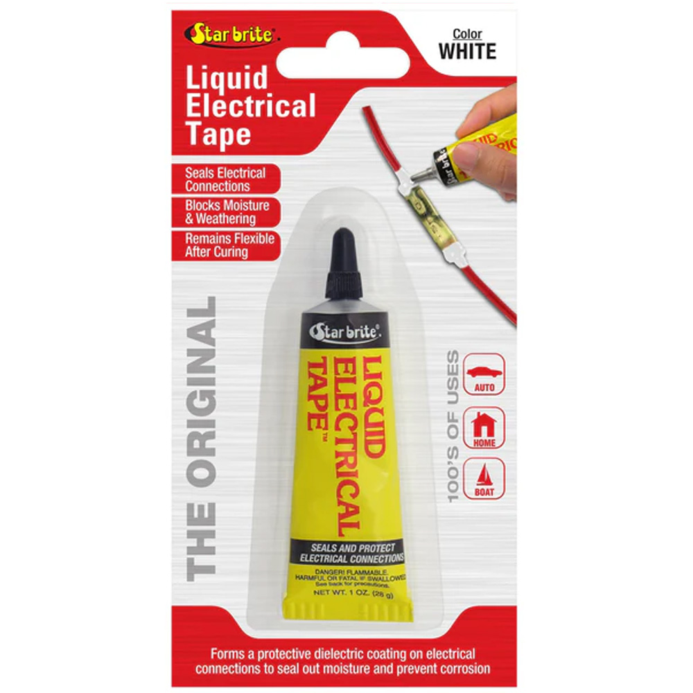 Image 1: Star brite Liquid Electrical Tape - White - 1 oz