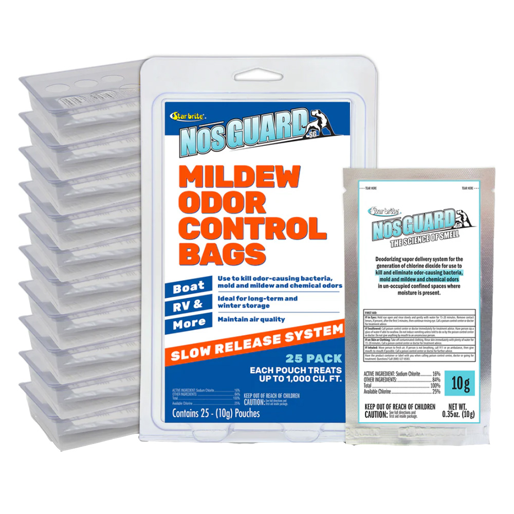 Image 1: Star brite NosGUARD Mildew Odor Control Bags Slow Release System *25-Pack