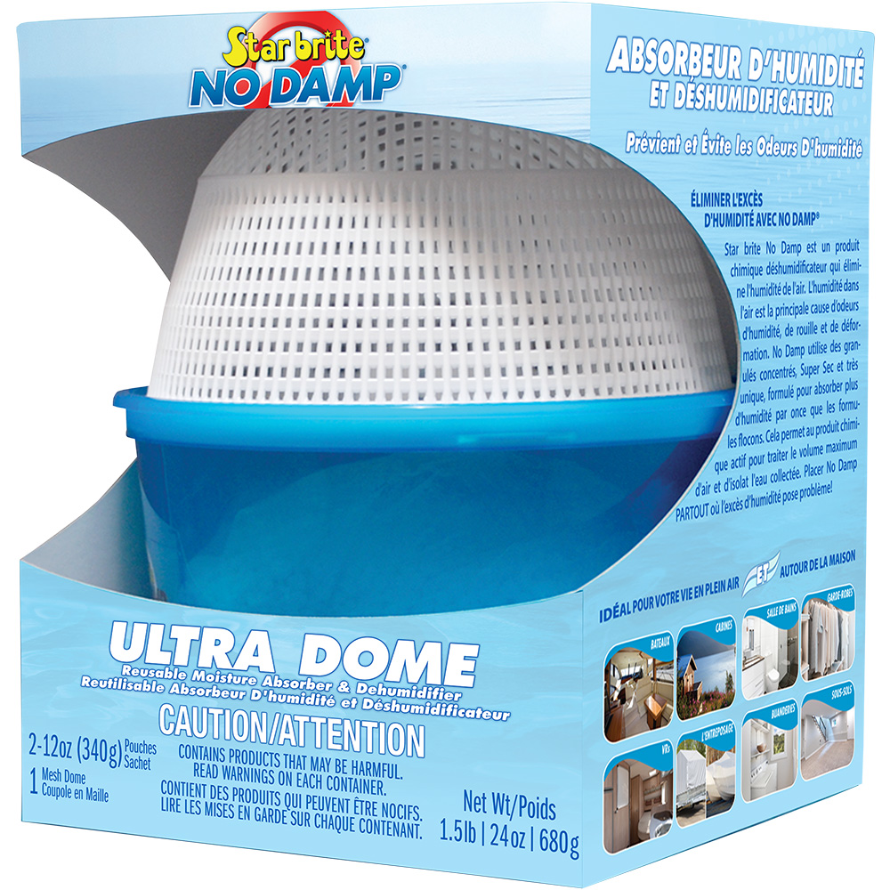 Image 1: Star brite No Damp Ultra Dome Absorber & Dehumidifier - 24 oz