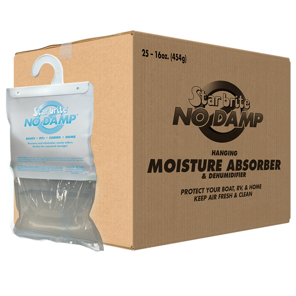 Image 1: Star brite No Damp Moisture Absorber & Dehumidifier Hanging Bag - 16 oz *25 Pack