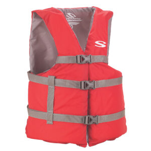 Image 1: Stearns Adult Classic Red PFD Life Vest - Universal
