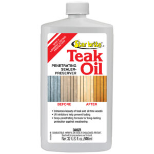 Image 1: Star brite Teak Oil - Long Lasting, Penetrating, Sealer, & Preserver w/UV Inhibitors - 32 oz