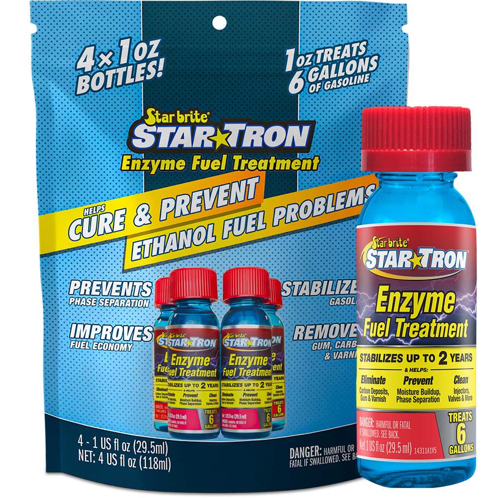Image 1: Star brite Star-Tron Enzyme Fuel Treatment - Classic Gas Formula - Contains (4) 1 oz Bottles
