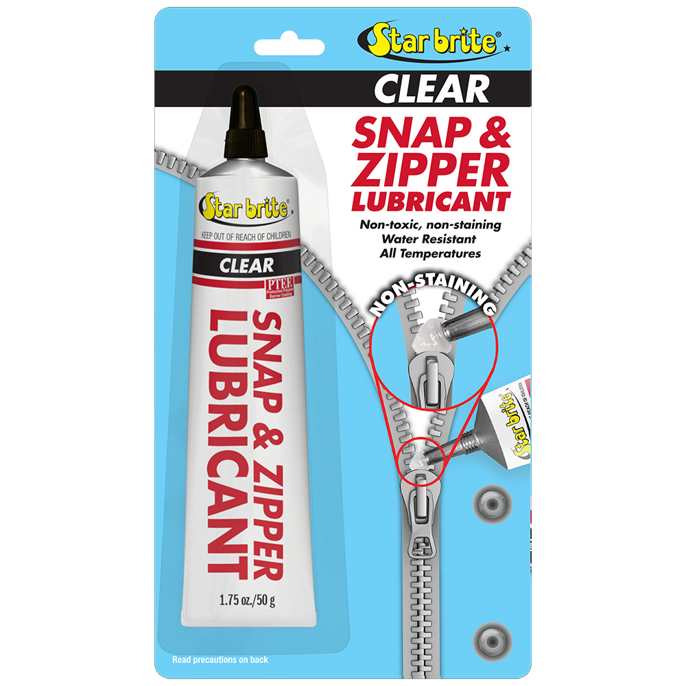 Image 1: Star brite Snap & Zipper Lubricant - Clear, Multi-Use - 1.75 oz
