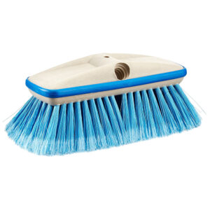 Image 1: Star brite Deluxe Medium Blue Wash 8" Brush Head w/Bumper - Dual Connections