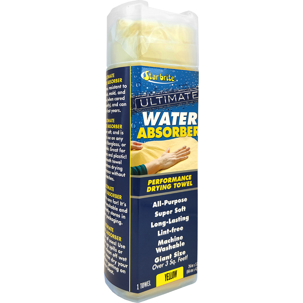 Image 1: Star brite Ultimate Water Absorber - Performance Drying Towel - Yellow