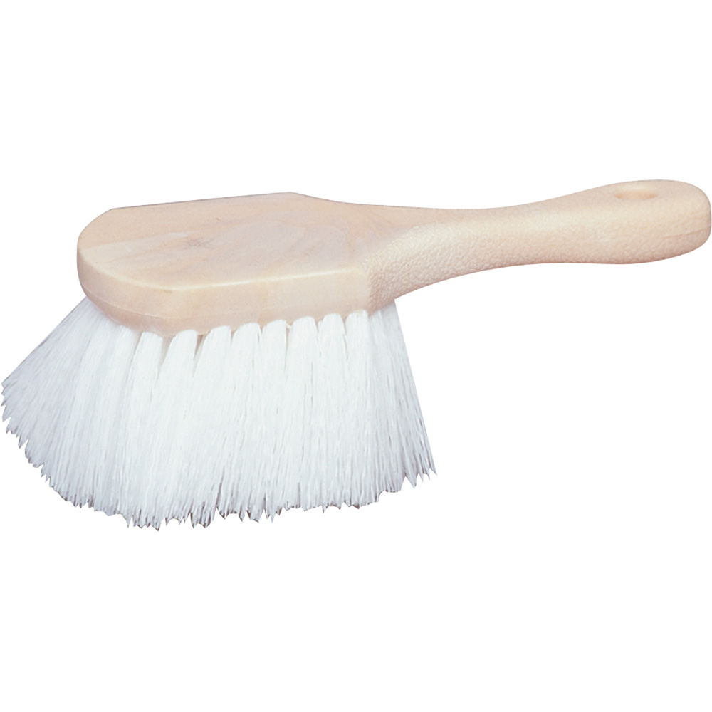 Image 1: Star brite Marine-Grade Short Handle Scrub Brush &ndash; Durable Star Prene Fiber