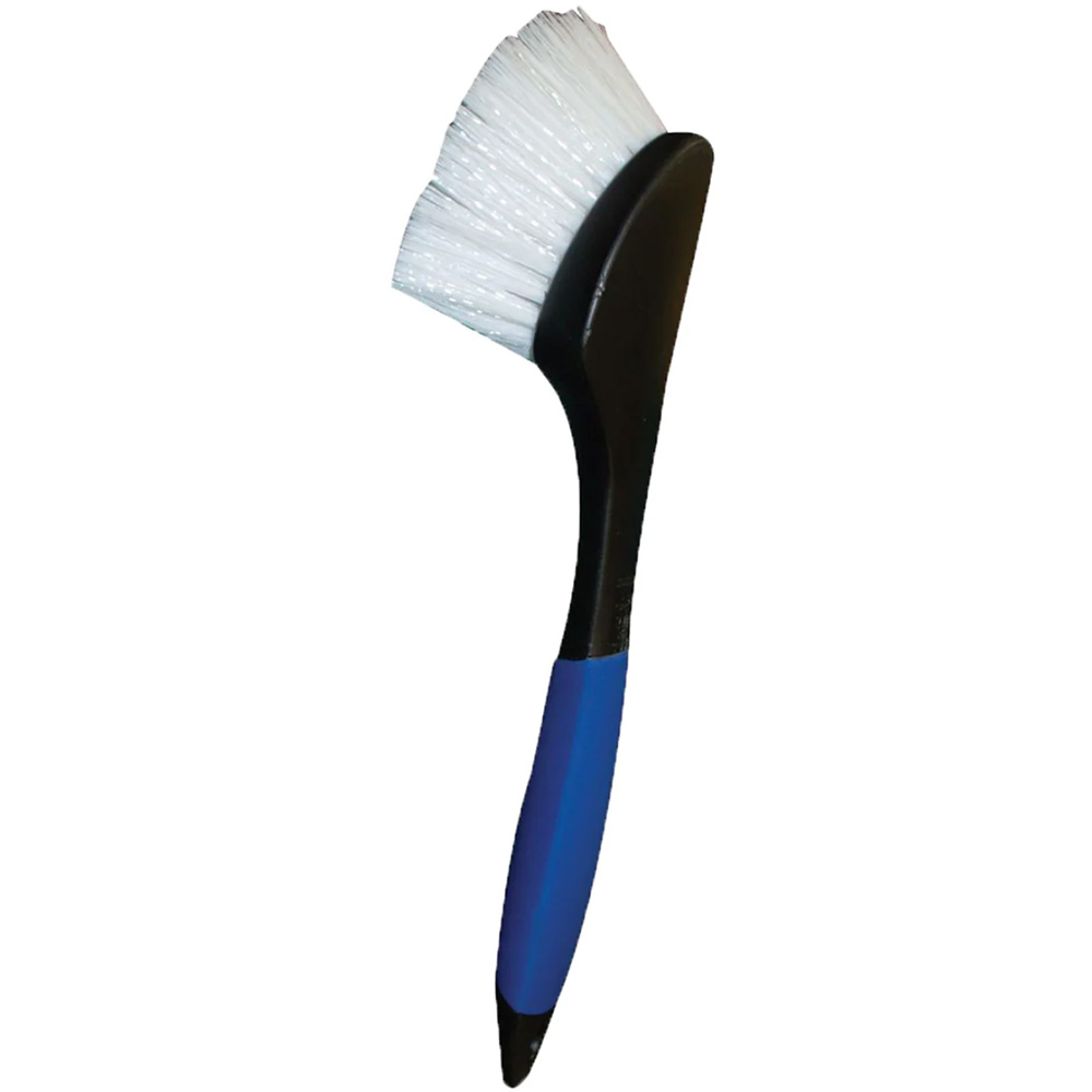 Image 1: Star brite Stiff Deck Brush w/Long Handle - Heavy-Duty Marine Scrubber