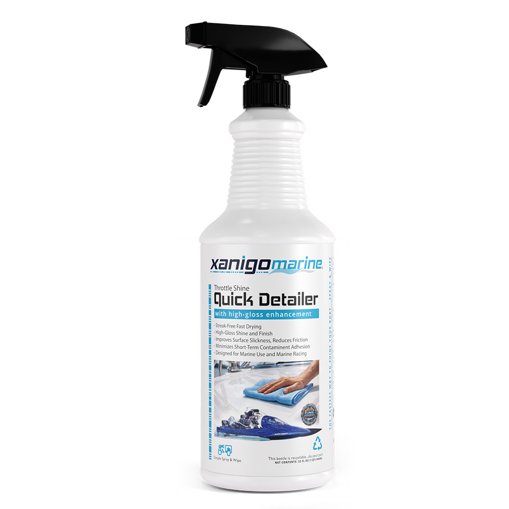 Image 1: Xanigo Marine Throttle Shine Marine Quick Detailer - 32oz