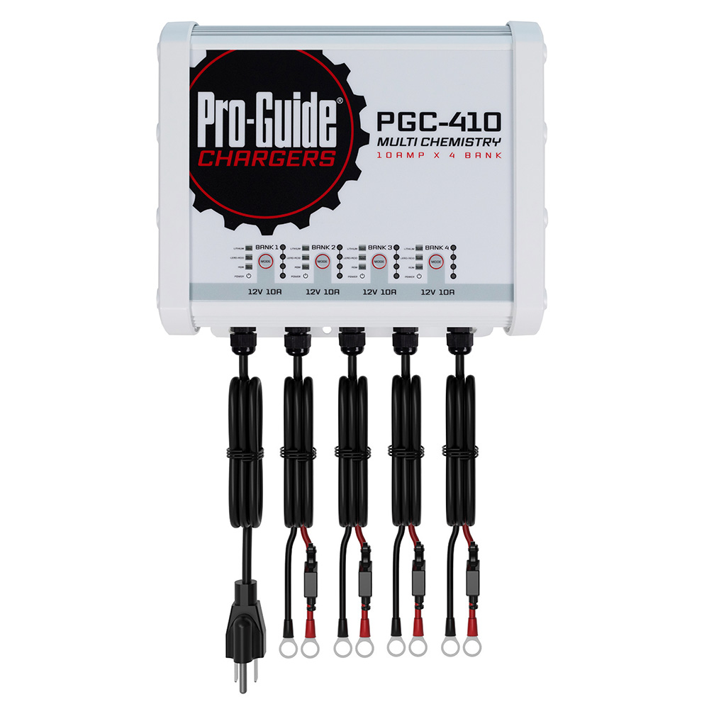 Image 1: Pro-Guide 4 Bank On-Board Battery Charger - 12V - 40-Amp