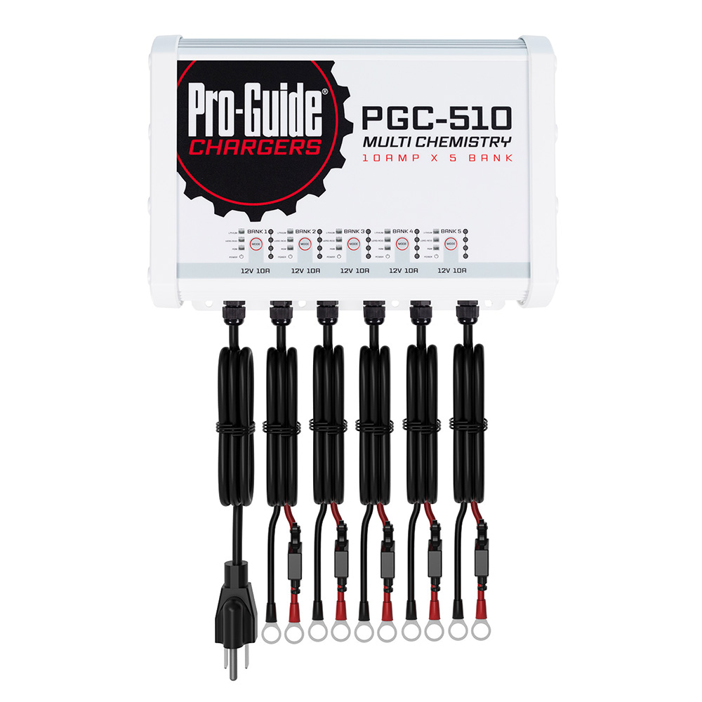 Image 1: Pro-Guide 5 Bank On-Board Battery Charger - 12V - 50-Amp