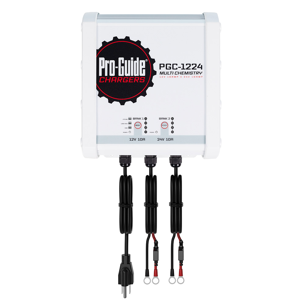 Image 1: Pro-Guide 2 Bank On-Board Battery Charger - (1) 12V / (1) 24V - 20-Amp