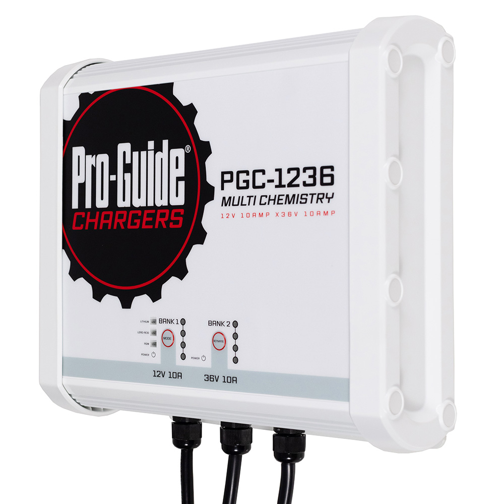Image 2: Pro-Guide 2 Bank On-Board Battery Charger - (1) 12V / (1) 36V - 20-Amp