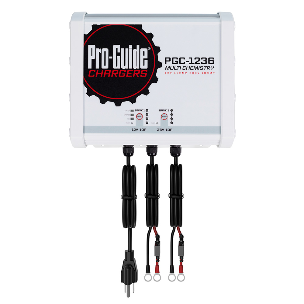 Image 1: Pro-Guide 2 Bank On-Board Battery Charger - (1) 12V / (1) 36V - 20-Amp