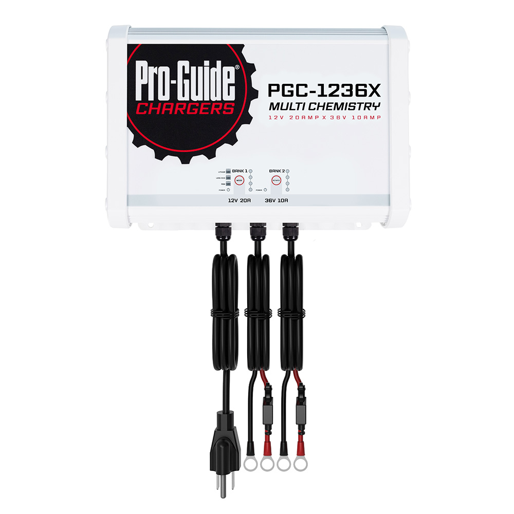 Image 1: Pro-Guide 2 Bank On-Board Battery Charger - (1) 12V / (1) 36V - 30-Amp