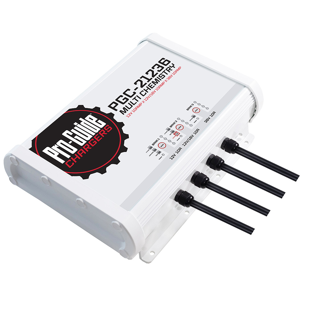 Image 3: Pro-Guide 3 Bank On-Board Battery Charger - (1) 12V / (1) 12/16V / (1) 36V - 30-Amp