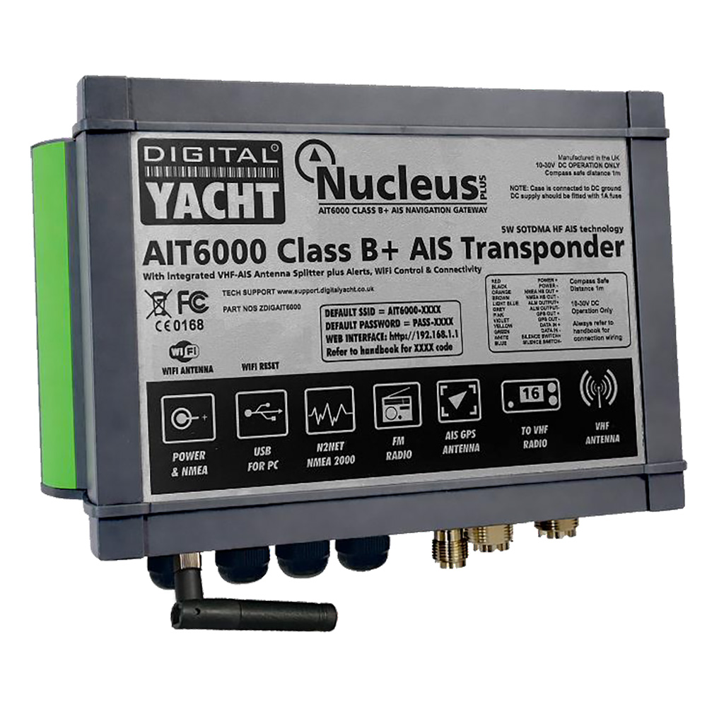 Image 1: Digital Yacht AIT6000 Class B+ AIS Transponder