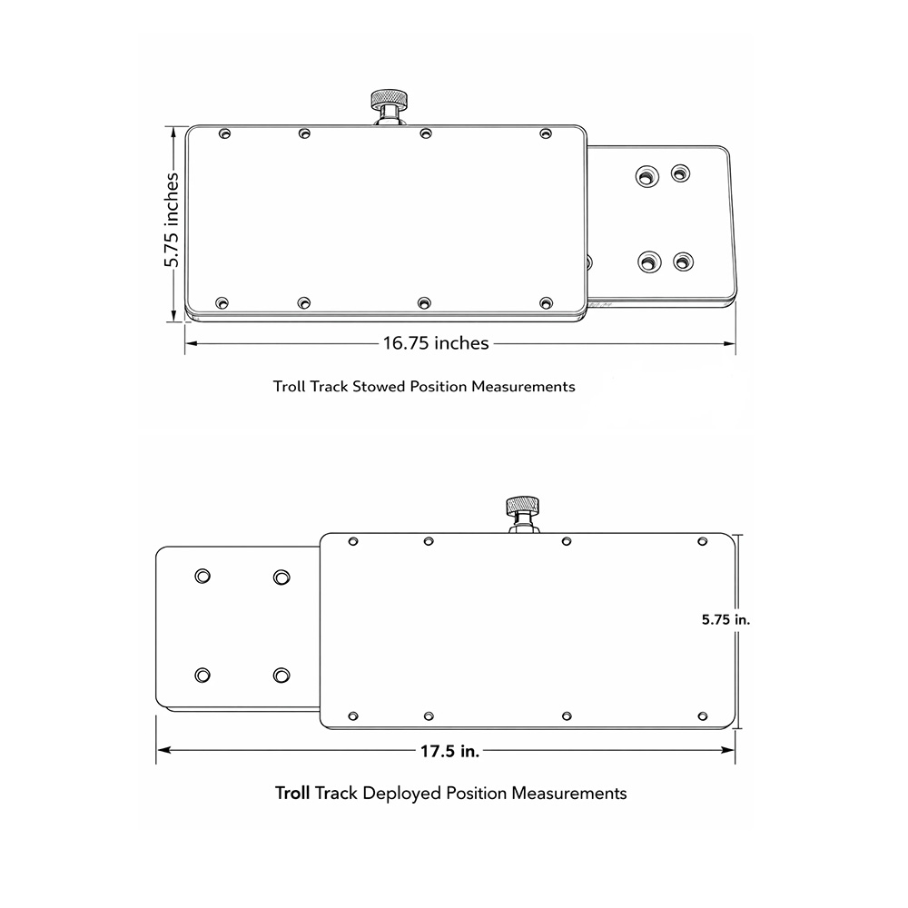Image 5: Sea Swivel Troll Track Trolling Motor Mount