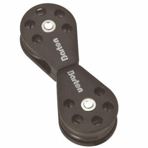 Image 1: Barton Plain Bearing Pulley Block Back to Back Swivel Block - Size 1, 30mm