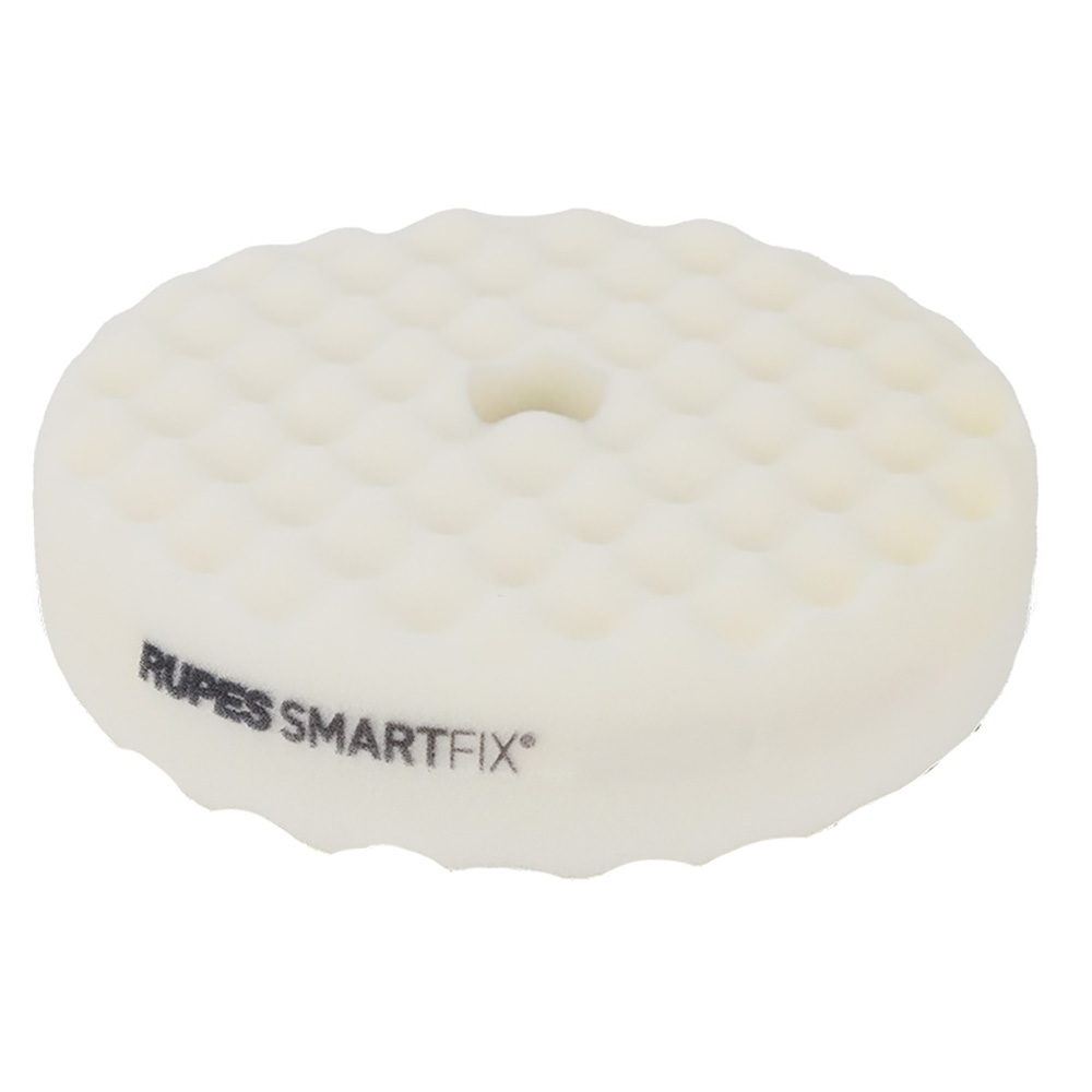Image 1: RUPES SMARTFIX&reg; Double-Sided Ultra-Fine Foam Pad - 180mm - White
